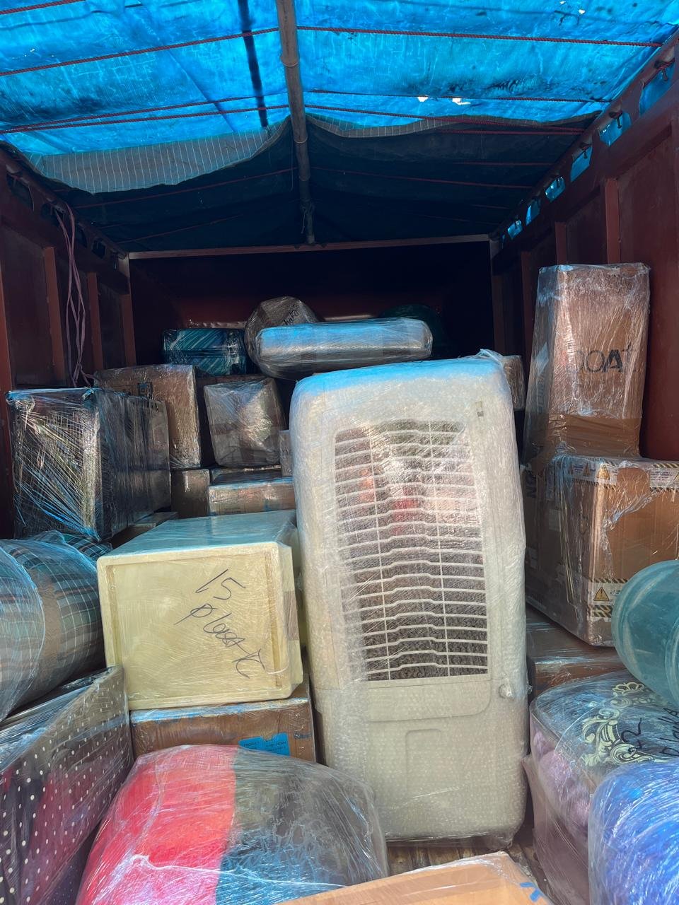 Fleet of moving trucks